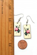Pink Rose Earrings